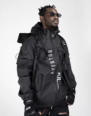Niepce Killer Heavy Duty Jacket Asian Hip Hop Urban Streetwear Techwear Hoodie • $56.55