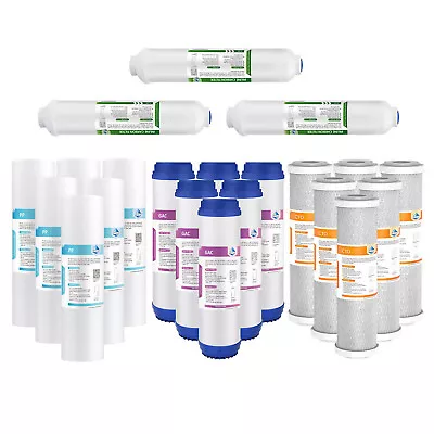 5 Stage Reverse Osmosis Sediment Carbon Block Water Filter Whole House Cartridge • $22.03