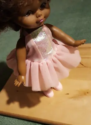 Vintage Mattel African American Dancing Ballerina Doll Wind Up  10  And Working • $35