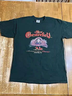 Vintage Yuengling Lord Chesterfield Ale Beer Novelty T Shirt Green Size Large • $34.99