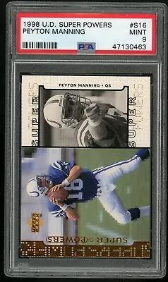 PEYTON MANNING 1998 Upper Deck Super Powers #S16 Rookie RC Colts HOF PSA 9 Mint • $89.95