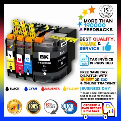 8pcs NoN-OEM LC239XL LC235XL BK/C/M/Y Ink For Brother MFC-J5320DW MFC-J5720DW • $30.30