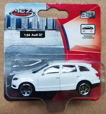 MSZ 1:64 Scale Car Diecast AUDI Q7 White Hotwheels Matchbox Size • £5.99