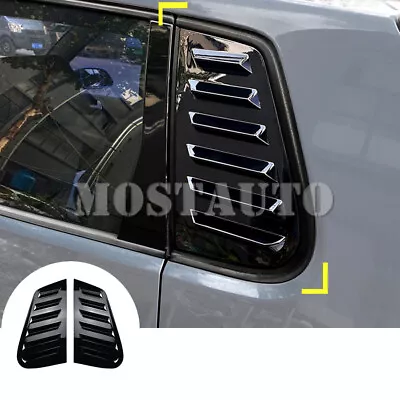 For VW Polo 9N Black Rear Side Window Louvers Vent Cover Trim 2001-2008 • $31.34