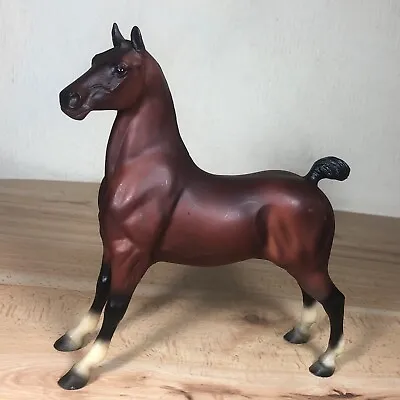 Breyer Aristocrat Champion Hackney Pony Figurine Dark Reddish Bay 1990s #496 • $19.98