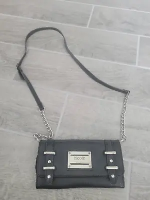Nicole Miller Bag Purse Wallet Clutch Black • $15