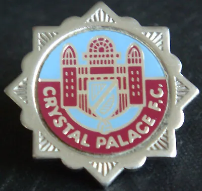 £18 • Buy CRYSTAL PALACE FC Vintage Insert Type Badge Brooch Pin In Chrome 33mm Dia