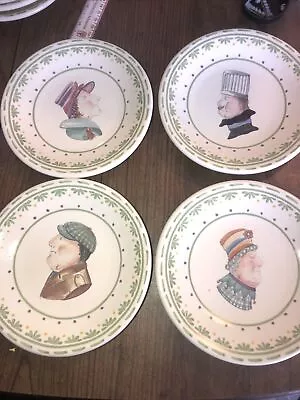 Pfaltzgraff Circle Of Kindness Not All Who Wander Set Of 4 Plates Faces • $19.99
