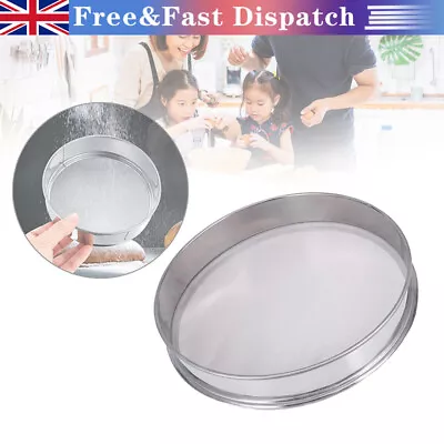 £23.32 • Buy Stainless Steel Herbal Pollen Riddler Sifter Micron Shaker Mesh Sieve Dia 30cm 