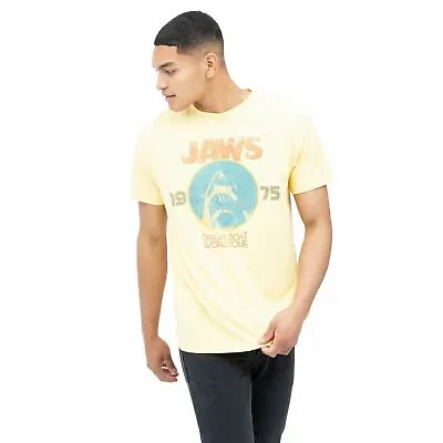 Official Jaws Mens World Tour T-Shirt Yellow Haze S - XXL • £9.99