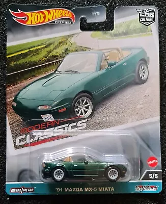 2023 Hot Wheels Premium Car Culture  Modern Classic #5 '91 Mazda MX-5 Miata • $12.50