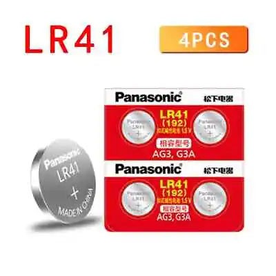 4 X Panasonic Ag3 Lr41 Lr736 L736 392 1.5v Battery Batteries Watch  Alkaline Ca • $3.30