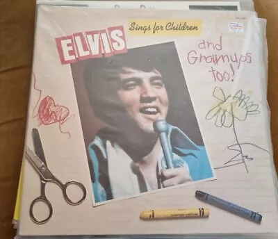 Elvis Presley Vintage Vinyl Lp Record Elvis Sings For Children And Grownups Too • $12.46