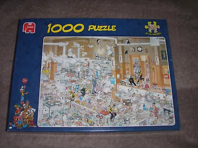 USED  Jan Van Haasteren Jigsaw Puzzle - The Kitchen. 1000 Pieces. Complete  • £6.99