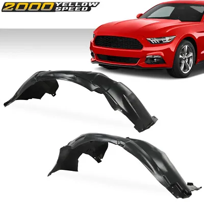 Front Driver And Passenger Side Fender Liner Fit For 2015-2017 Ford Mustang New • $59.99