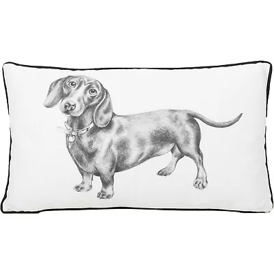 The Range Dexter Dachshund Cushion Natural Polyester 50cmx30cm • £9.99