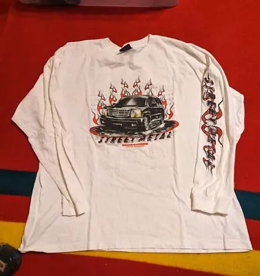 Vintage Y2K Cadillac Escalade Street Metal Long Sleeve T-shirt L Extreme Limit • $59.88