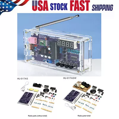 HU-017A RDA5807S FM Radio Kit Set Electronic DIY Parts 87-108MHz With Shell USA • $17.37