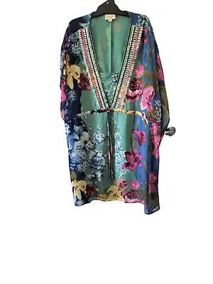 AUTOGRAPH Multicoloured Sheer Kaftan Size 18 • $12.50