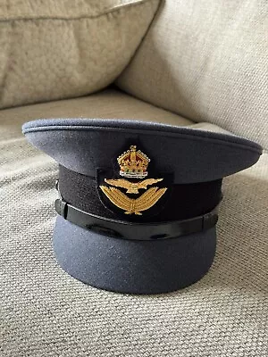 RAF Royal Air Force Officer No:1 Dress Cap/ Hat With RAF King's III Crown Badge • £35