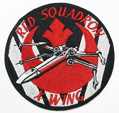 X-Wing T-65 Red Squadron Embroidered Rebel Alliance Star Wars Patch • $9.95