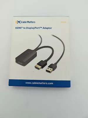 HDMI To DisplayPort Adapter 4K Ready  USB Powered  Connect Laptop To A Monitor • $19.99