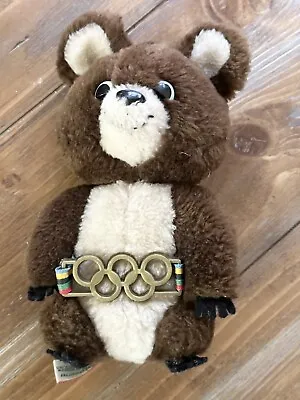 Vintage Dakin & Co 1980 Olympic Games Plush Misha Bear • $14.95