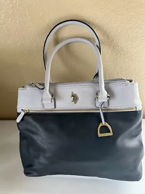 U S Polo Assn Large Black & Gray Designer Handbag • $35