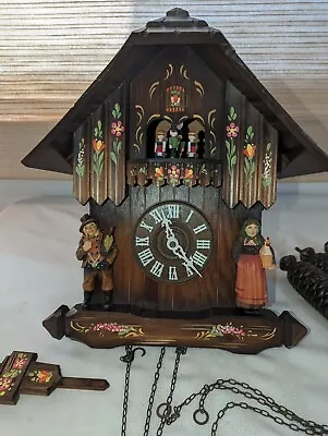 Vintage German Swiss REUGE 15  Tall Cuckoo Clock-Untested (Looks Great!) • $249.99