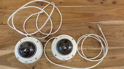 2 X Axis M3024-l IP CCTV POE Dome Cameras In Good Condition • £50