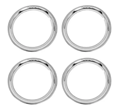 FITS MOPAR DODGE PLYMOUTH MAGNUM RALLY WHEEL TRIM RINGS 2  DISH 15X5 15x6 • $189.95