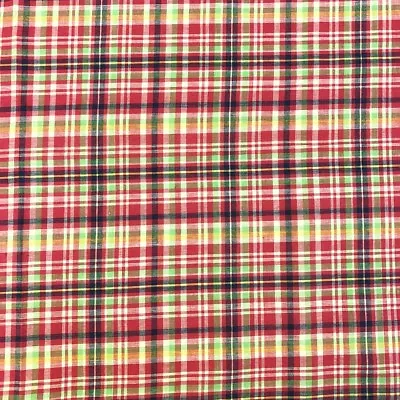 Madras Plaid Fabric (Style 16001) 100% Cotton 44/45  Wide Sold By The Yard • $7.99