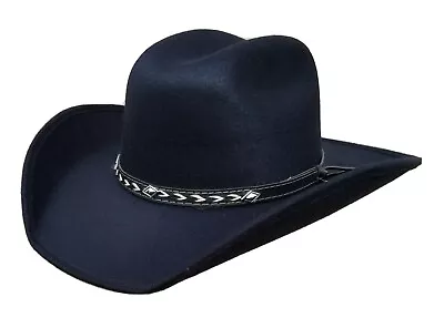 Western Child Cowboy Hat Size 6 3/4 For Kids Teenager W/short Brim Black Color • $24.99