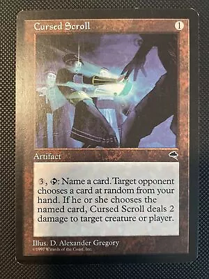 MTG Cursed Scroll Tempest Regular Rare NM/LP • $20