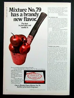 1972 SUTLIFF TOBACCO CO. Mixture No. 79 Cherry Flavor Tobacco Magazine Ad • $12.99