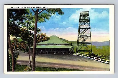 MA-Massachusetts Western Top Of Mohawk Trail Antique Vintage Souvenir Postcard • $7.99