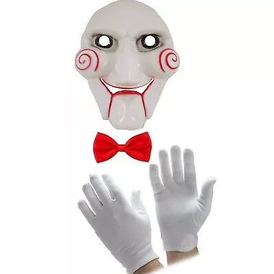 SCARY CLOWN PUPPET COSTUME ACCESSORY SET Halloween Horror Fancy Dress Unisex UK • £10.45