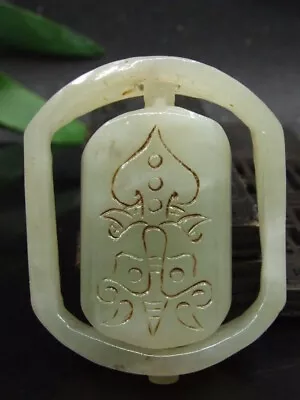 Antique Chinese Nephrite Celadon-Hetian OLD JADE FENGSHUI Qing Dynasty1 • $49.99
