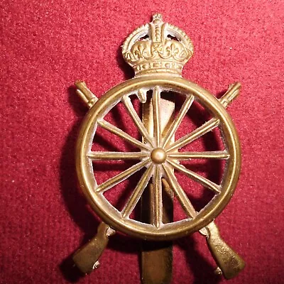 The Northern Cyclist Battalion Brass Cap Badge • £10