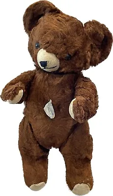 Vintage Knickerbocker Toy Co Mohair Teddy Bear Brown Articulated Arm *READ* • $52.49