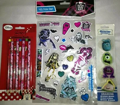 Monsters University / Monster High / Minnie Mouse Party Bag Set • £3.50