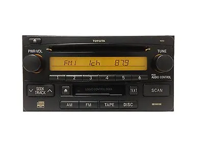 Toyota OEM Rav4 Celica Highlander 4Runner AM FM Radio Tape CD Player 86120-2B760 • $149