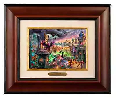 Thomas Kinkade Studios Disney Maleficent 5 X 7 Brushwork Framed • $130