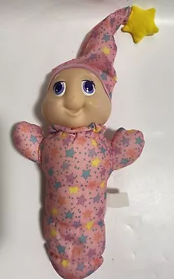 VTG 80s Playskool 11” GloWorm Pink Nightgown Stars Glow Worm Baby No Light • $9.99