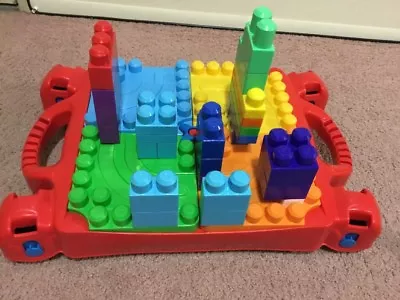 Mega Blocks Table With 90 Pieces • $25