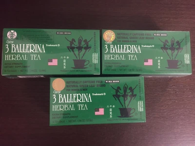 3 Ballerina Tea Dieters’ Drink (Extra Strength) -  3 Boxes X 18 Tea Bags • $1505.68