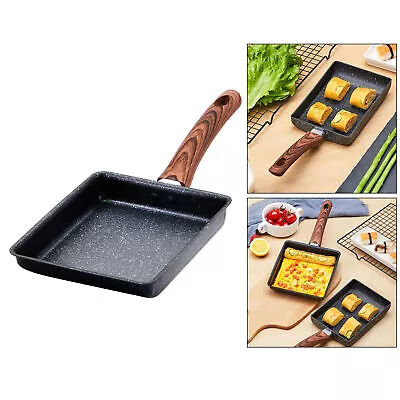 Tamagoyaki Pan Japanese Omelette Rolled Egg Pan Nonstick Retangle Frying Pan • £19.83