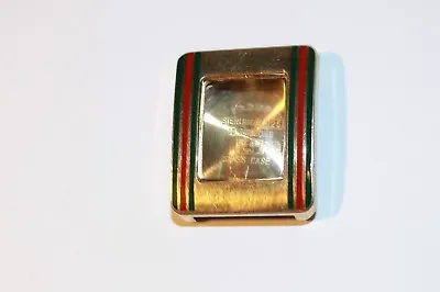 $120 • Buy Genuine Vintage Gucci Red & Green Enamel Sterling Silver Gilt Vermeil Watch Case