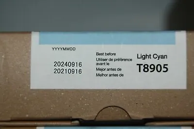 New Genuine Epson T8905 Light Cyan S80600 Ink Ultra Chrome 700ml T890500 • $129.95