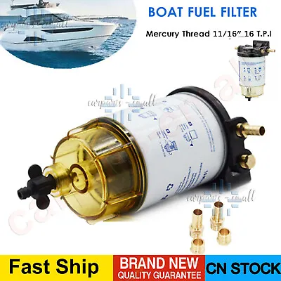 Boat Fuel Filter Marine Fuel Water Separator Mercury/Yamaha Outboard 10 Micron • $32.48